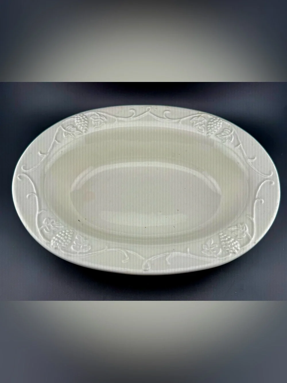 Red Cliff Ironstone vegetable serving bowl from their Grape pattern. Vintage